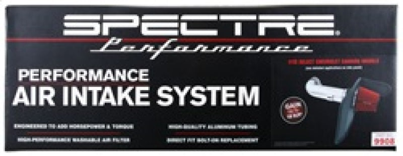 Spectre 9908 10-12 fits Chevy Camaro V8-6.2L F/I Air Intake Kit - Clear Anodized w/Red Filter