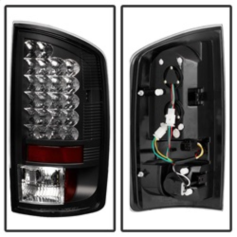 Spyder 5002556 fits Dodge 02-06 Ram 1500/Ram 2500/3500 03-06 LED Tail Light Bla