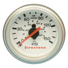 Firestone 9181 Replacement Single Pressure Gauge - White Face (For PN 2225 / 222