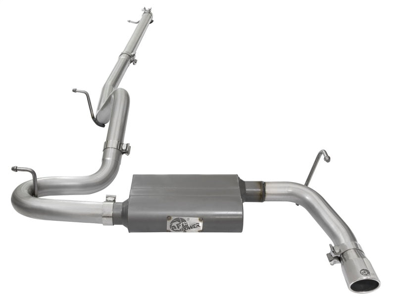 AFE 49-08044-1P on 2-1/2in Aluminized Steel Cat Back Exhaust 07-17 fits Jeep Wr