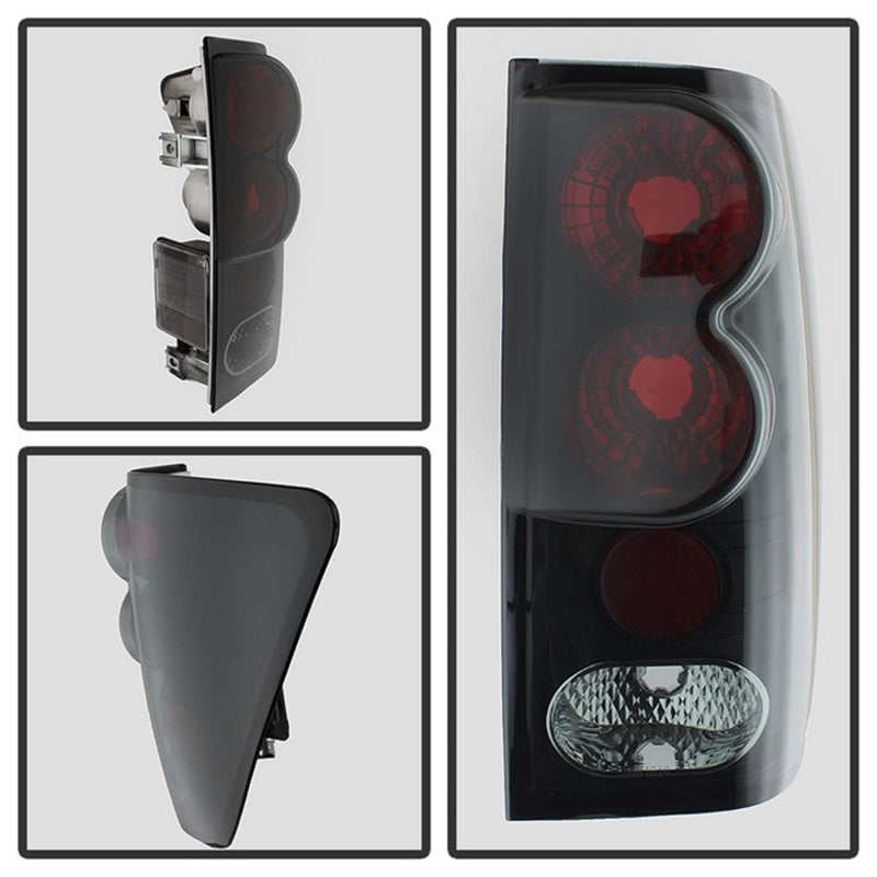 Spyder 5078223 fits Nissan 04-14 Titan Euro Style Tail Lights Black Smoke ALT-Y