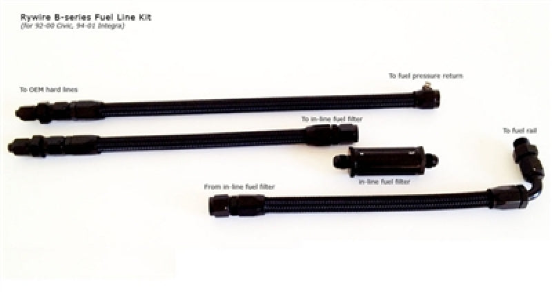 Rywire RY-FUEL-TUCK-KIT-B fits Honda B/D-Series Fuel Line Kit