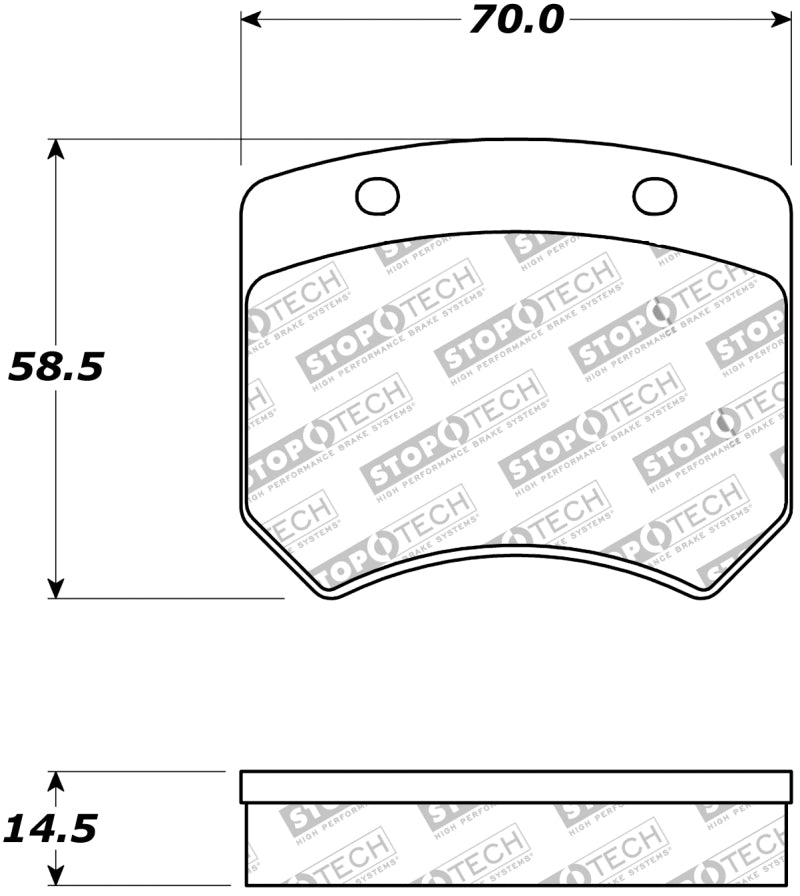 Stoptech 308.06271 Street Touring Brake Pads
