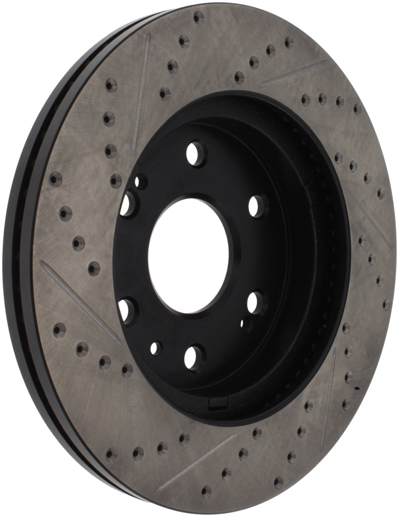 Stoptech 127.66057L 05-10 GMC Sierra 1500 (w Rear Drum) / 07-09 GMC Yukon Front Left Slotted & Drilled Rotor