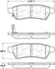 Stoptech 308.11 05-18 Nissan Frontier Street Performance Rear Brake Pads