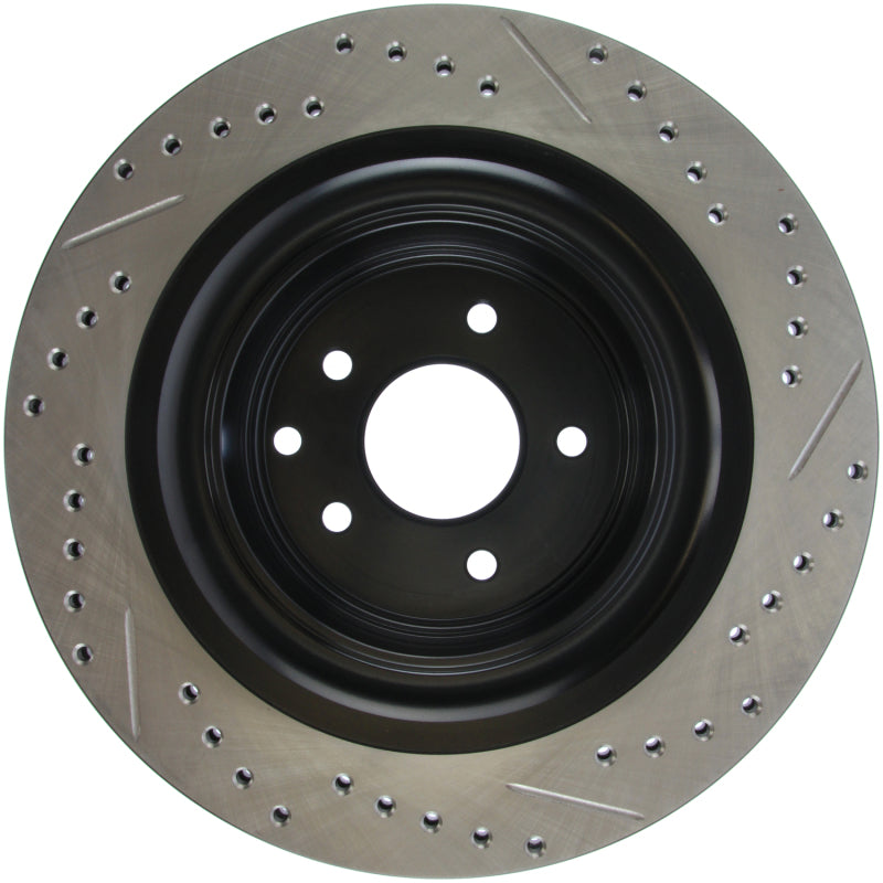 Stoptech 127.42101R fits Infiniti G37 / Nissan 370Z SportStop Slotted & Drilled Rear Right Rotor