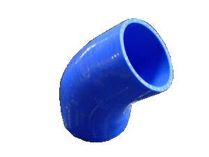 Turbo XS E45-76-BLU Silicone 45 Degree Elbow 76mm/3inch in Blue
