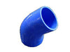 Turbo XS E45-76-BLU Silicone 45 Degree Elbow 76mm/3inch in Blue