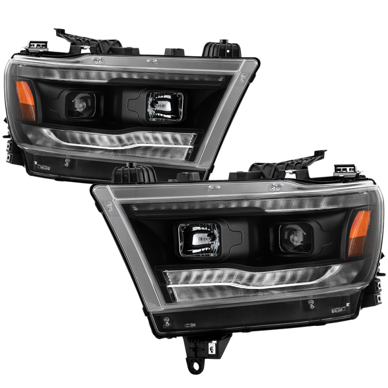 Spyder 5087393 fits Dodge 19-20 Ram Halogen Model Projector Headlights Chrome P