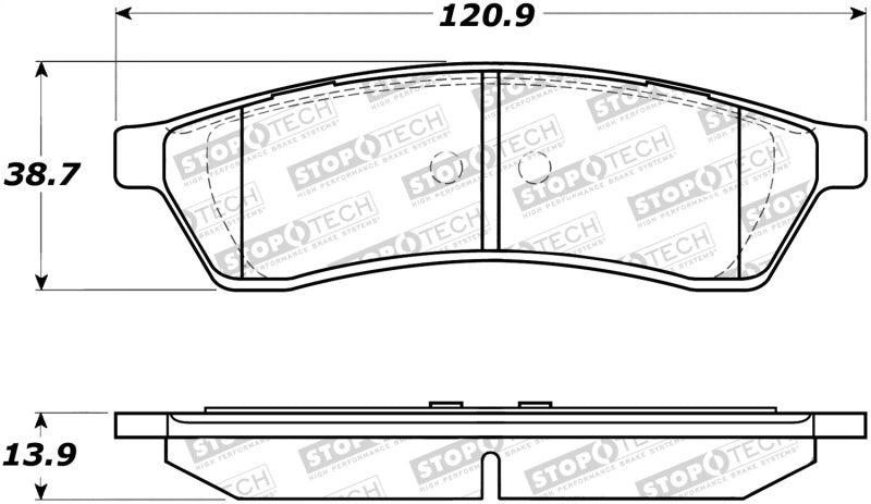 Stoptech 308.103 Street Brake Pads