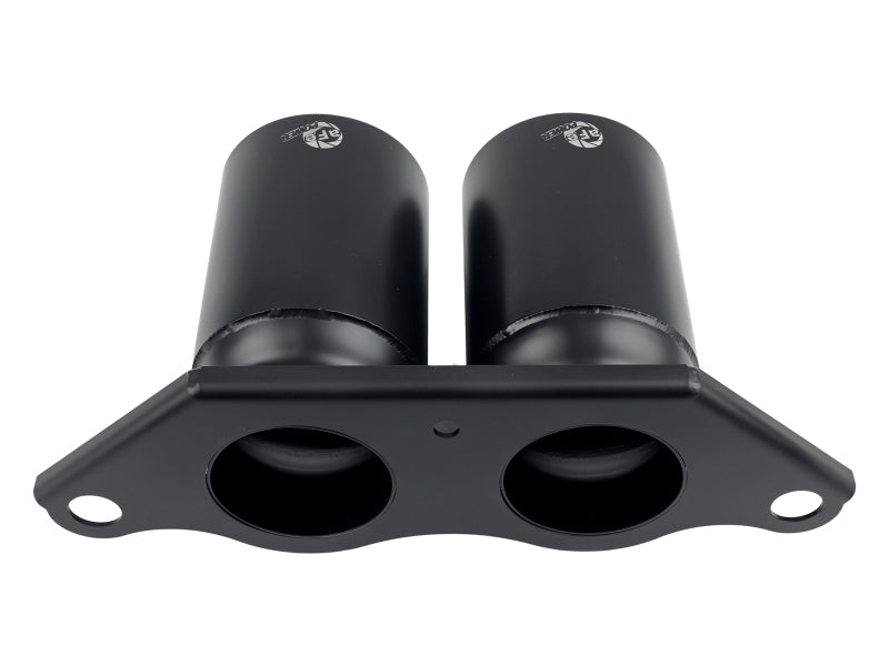 AFE 49C36435-B Mach Force Xp 4in 304 SS Bolt-On Exhaust Tips Satin Black 14-19