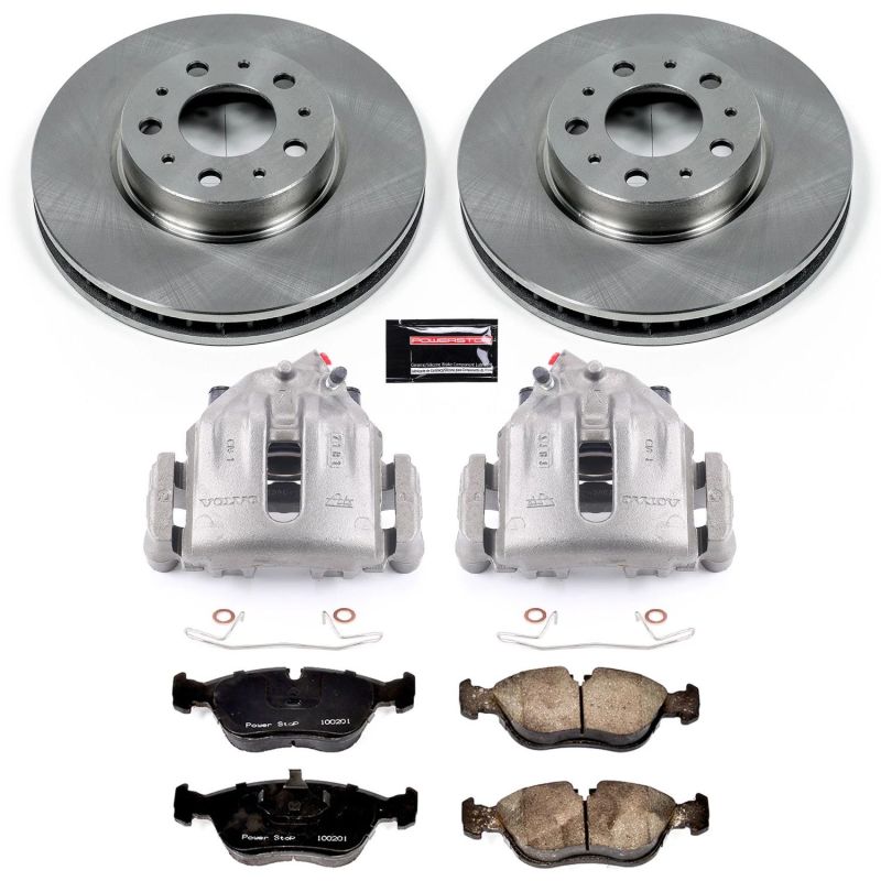 PowerStop KCOE572 fits Volvo 94-97 850 Front Autospecialty Brake Kit w/Calipers