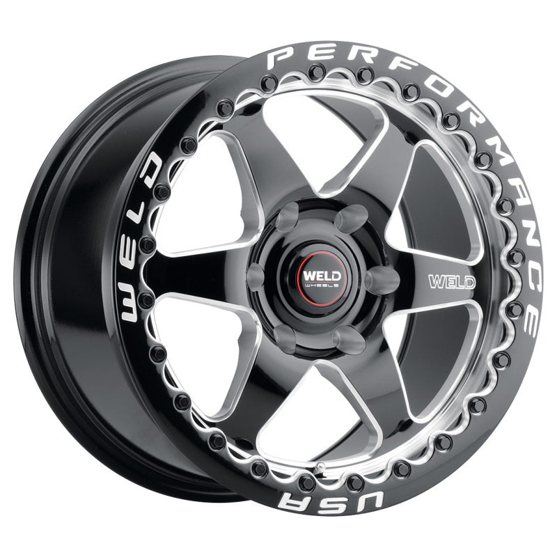 Weld S904B2067P28 S904 15x12 Ventura Beadlock 5x114.3 ET28 BS7.6 Gloss BLK MIL