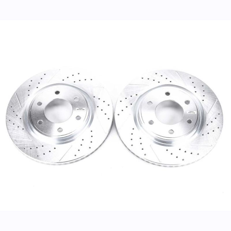 PowerStop fits Infiniti 08-10 QX56 Front Evolution Drilled & Slotted Rotors -