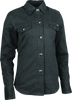 Speed and Strength 880429 Speed Society Armored Moto Shirt Black Womens - XS