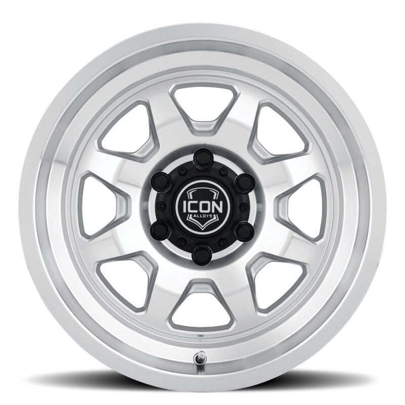 ICON 8117855557SM Nuevo 17x8.5 / 5x150 / 25mm Offset / 5.75in BS - Silver Machined Wheel