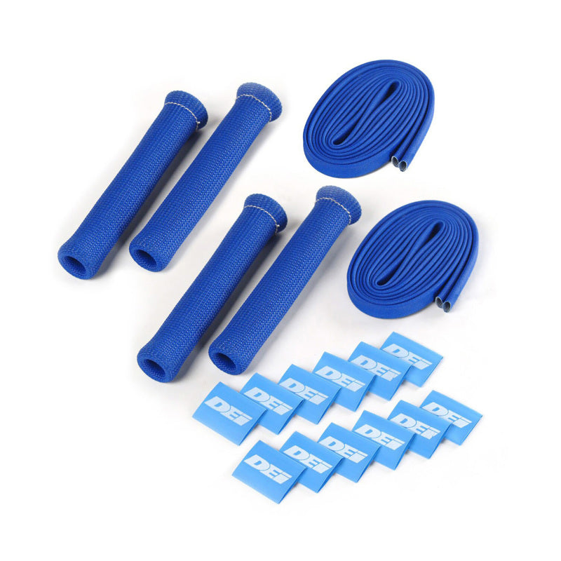 DEI 10585 Protect-A-Boot and Wire 4 Cylinder Kit - Blue