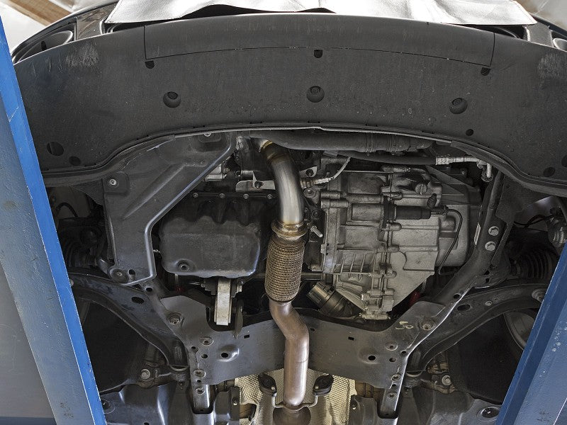 AFE 48-36318-1HC MINI Cooper S (R56) L4 1.6L (t) Twisted Steel Down Pipe 2-1/2i