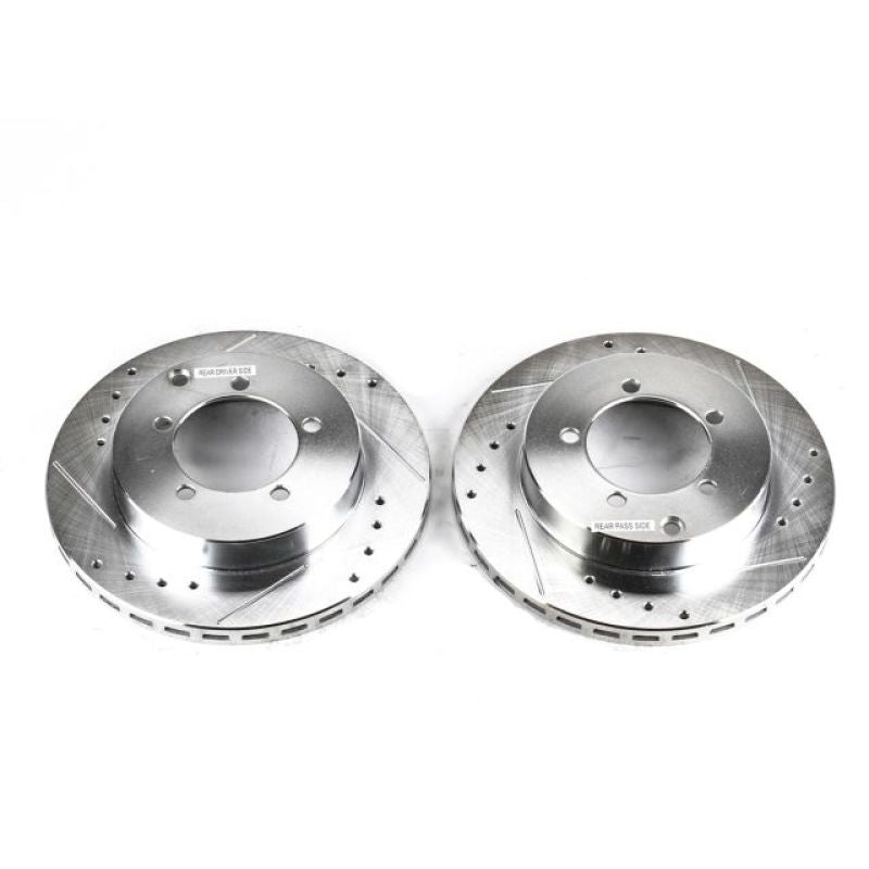 PowerStop fits Dodge 91-93 Stealth Rear Evolution Drilled & Slotted Rotors -