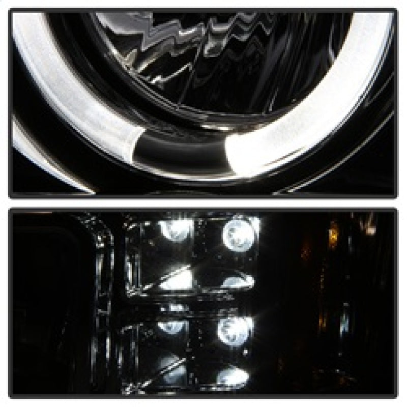 Spyder 5010612 fits GMC 07-13 Sierra 1500/2500/3500 Projector Headlights LED Ha