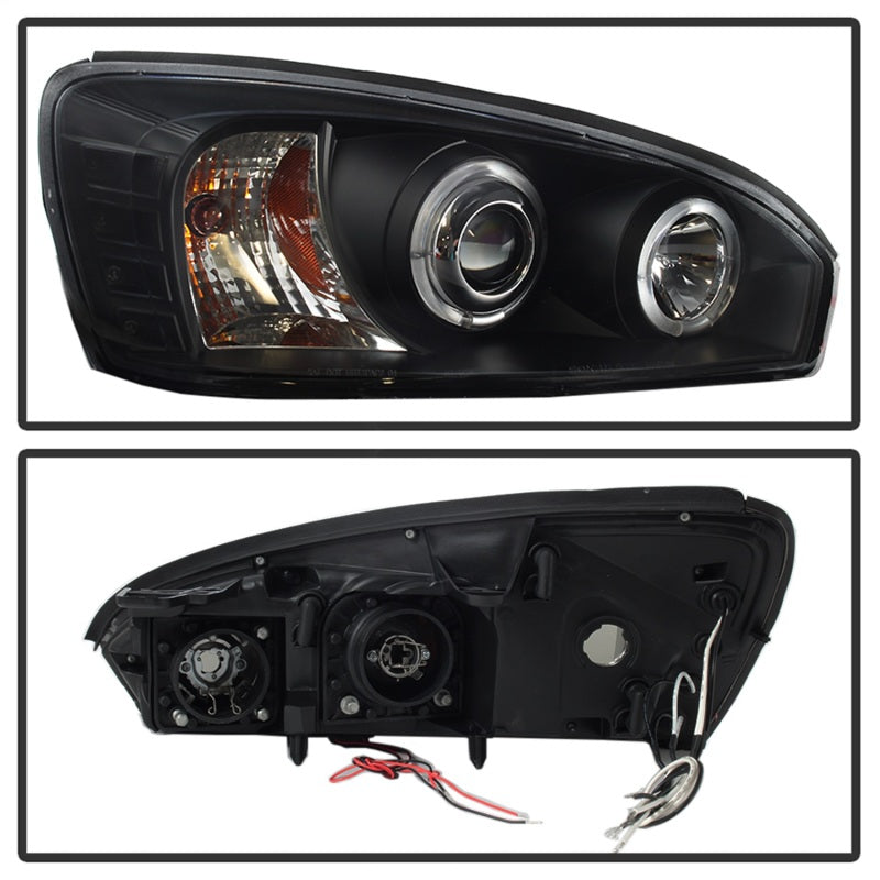 Spyder 5042675 fits Chevy 04-07 Malibu Projector Headlights LED Halo LED Black