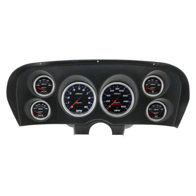 AutoMeter 2936-05 Autometer Cobalt Direct Fit Dash Kit 69-70 fits Ford Mustang (2 x 5in. / 4 x 2-5/8in.)