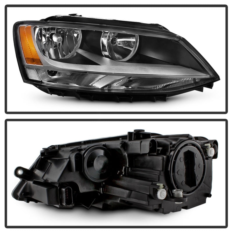 xTune 9042348 11-18 fits Volkswagen Jetta Sedan OEM Style Halogen Headlights -