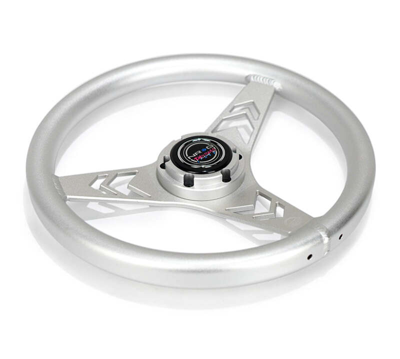 NRG RST-070-SL RST-070-SL Aluminum Steering Wheel 330mm - Arow Cutout -