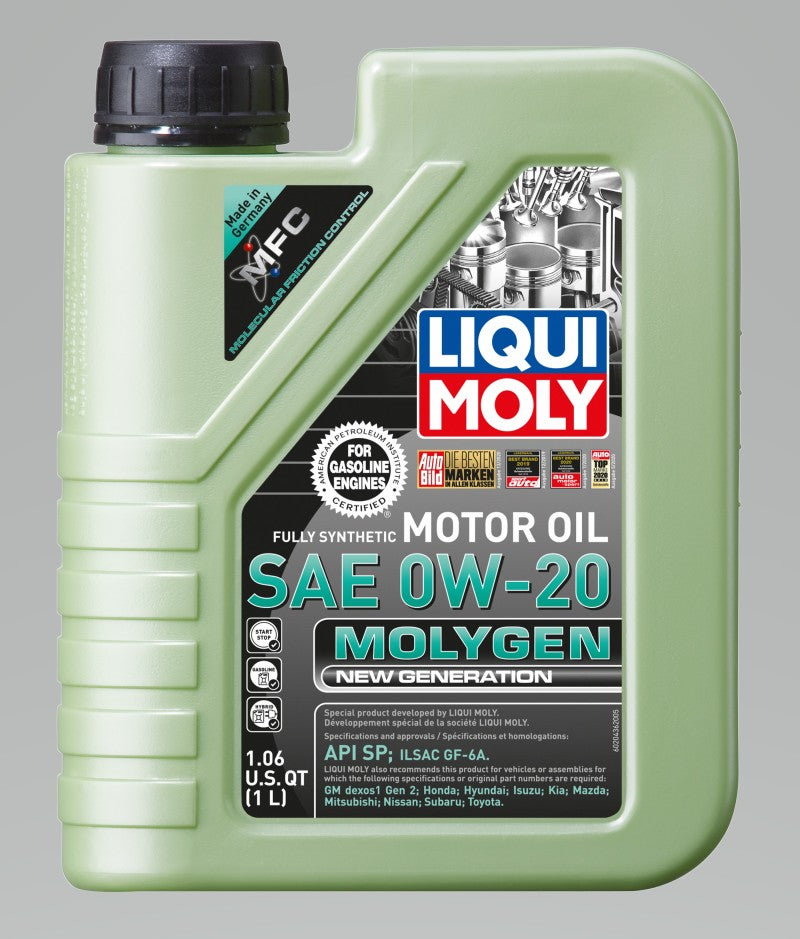 LIQUI MOLY 20436 1L Molygen New Generation Motor Oil SAE 0W20