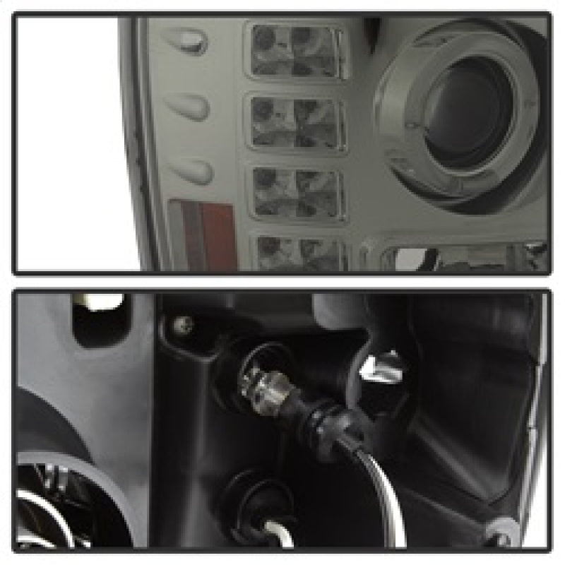 Spyder 5010629 fits GMC 07-13 Sierra 1500/2500/3500 Projector Headlights LED Ha