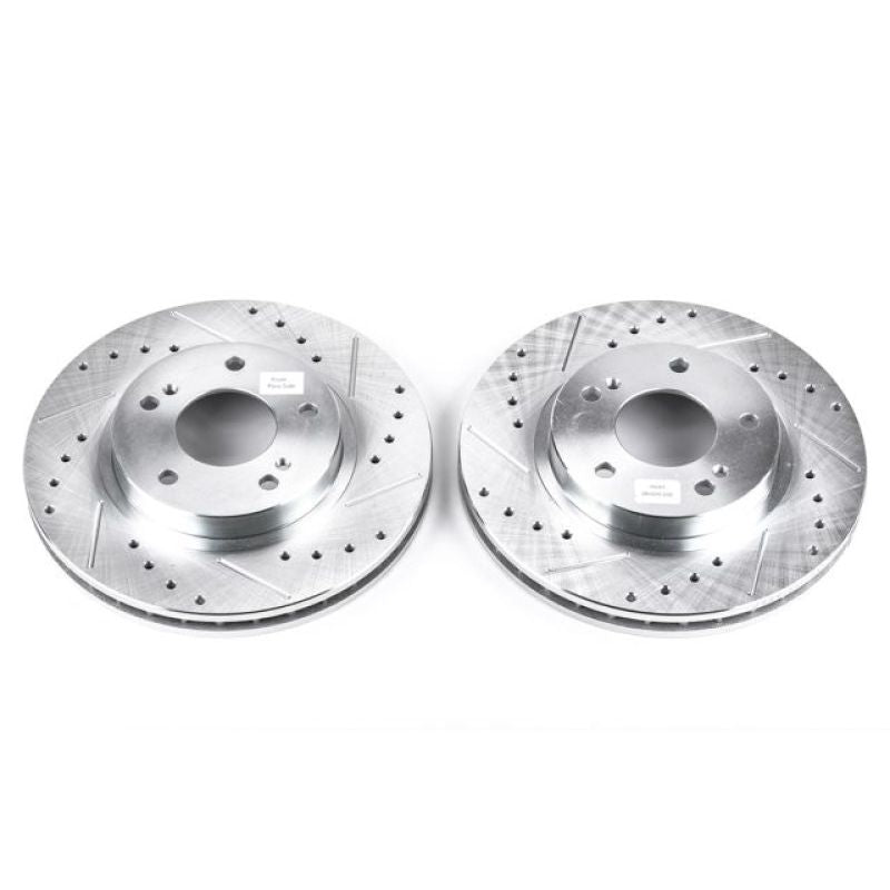PowerStop fits Infiniti 00-01 I30 Front Evolution Drilled & Slotted Rotors -