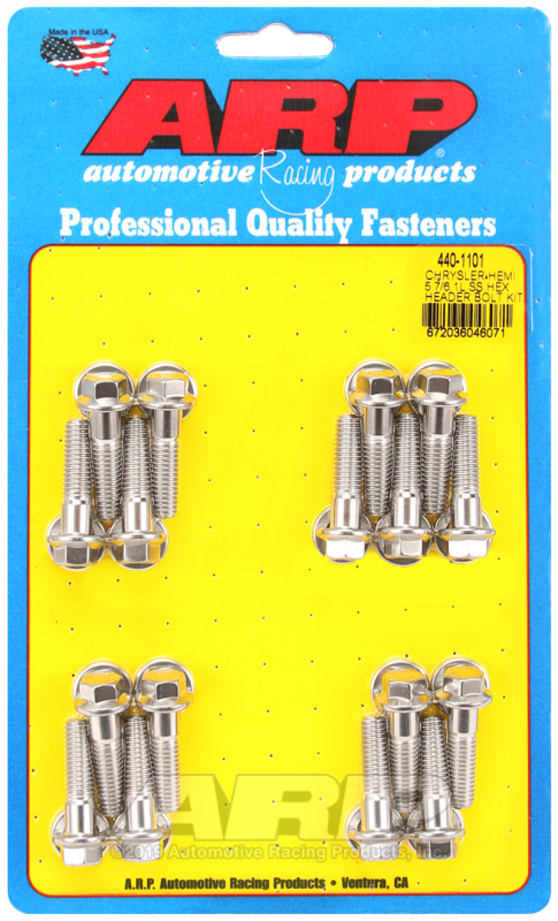 ARP 440-1101 fits Chrysler hemi 5.7/6.1L SS Hex Header Bolt Kit
