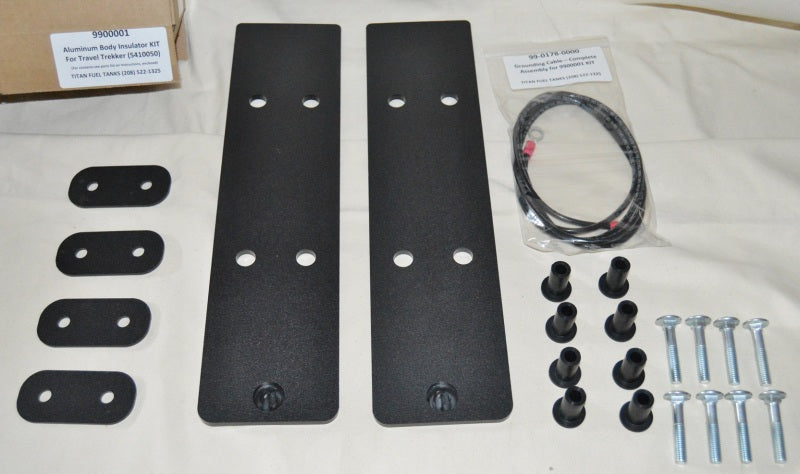 fits Titan Fuel Tanks 9900001 17-24 Universal Aluminum Body Insulator Kit (For use w/5410050)