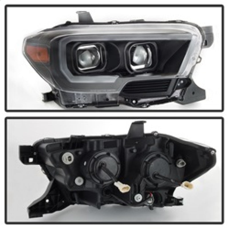xTune 9039256 fits Toyota Tacoma 16-18 DRL Light Bar Projector Headlights - Bla