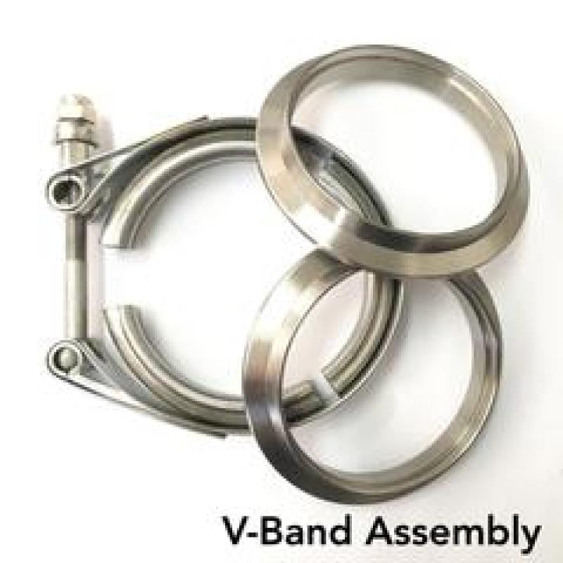 Ticon 103-05010-0002 Industries 2in Titanium V-Band Clamp Assembly (2 Flanges/1 Clamp)