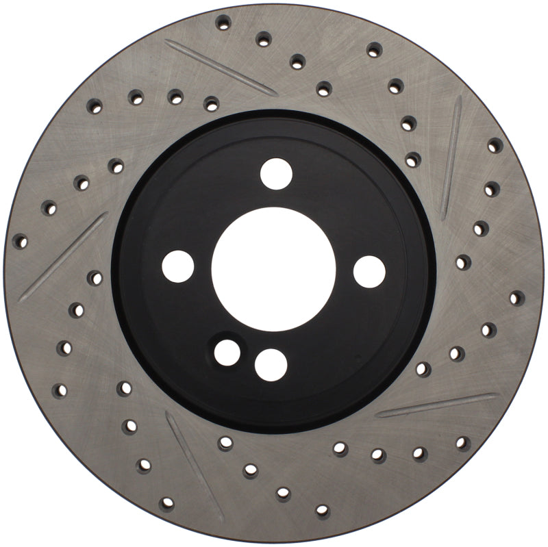 Stoptech 127.34101L Slotted & Drilled Sport Brake Rotor 07-13 Mini Cooper