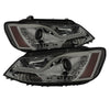 Spyder 5073655 fits Volkswagen 11-14 Jetta Projector Headlights Halogen Light T