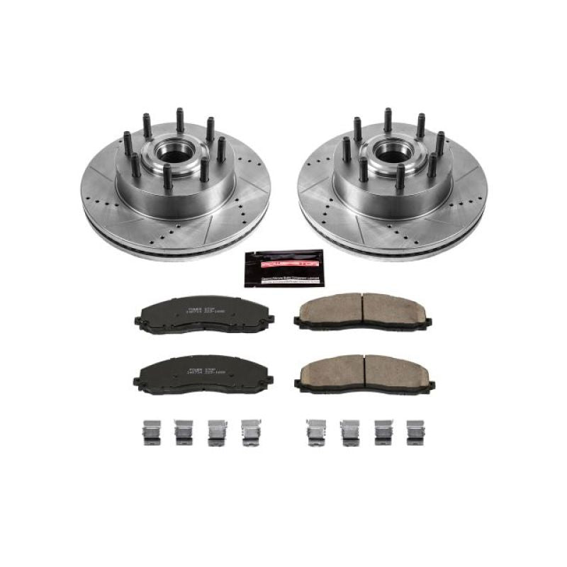 Power Stop K6821 13-22 fits Ford F-350 Super Duty Front Z23 Evolution Brake Kit