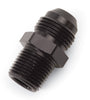 Russell 660443 Performance -6 AN to 1/4in NPT Straight Flare to Pipe (Black)