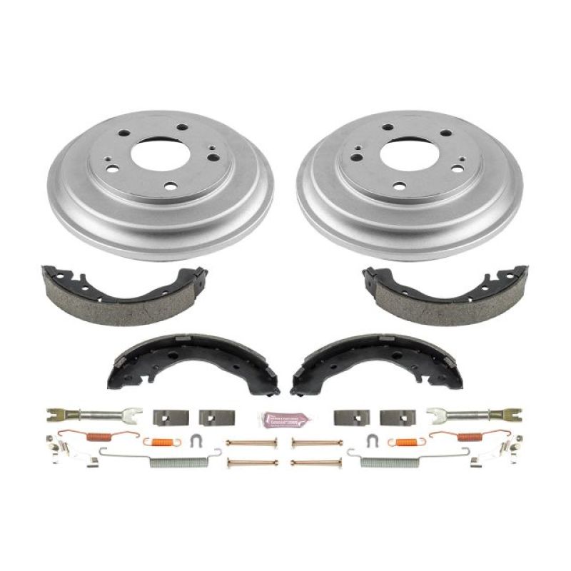 PowerStop KOE15397DK fits Honda 06-11 Civic Coupe Rear Autospecialty Drum Kit