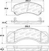 Stoptech 308.0717 Street Brake Pads