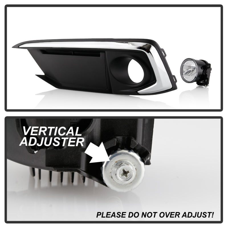 Spyder 5087034 fits Honda Civic 2019+ OEM LED Fog Lights w/ OEM switch - Clear