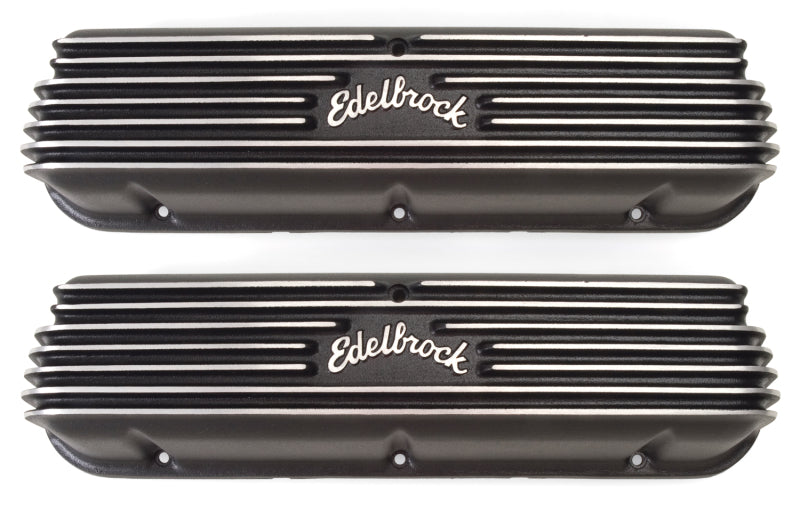 Edelbrock 41603 Valve Cover Classic Series fits Ford 1962-95 221 351W V8 Black