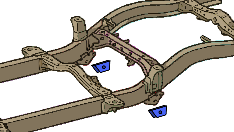 RustBuster RB7111 Leaf Spring Mount