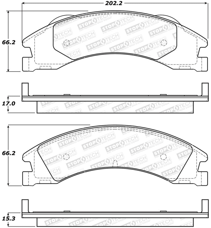 StopTech 308.1329 Street Brake Pads