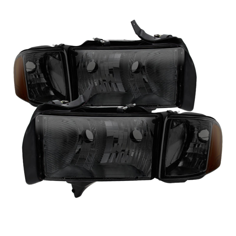 9032172 Xtune fits Dodge 99-20 Ram Sport Model Only 1902 OEM Headlights Smoked