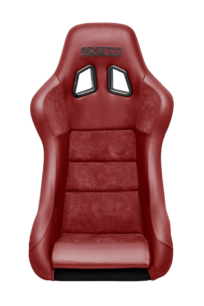 SPARCO 008012RPRS Seat QRT Performance Leather/Alcantara Red (Must Use Side Mount 600QRT)