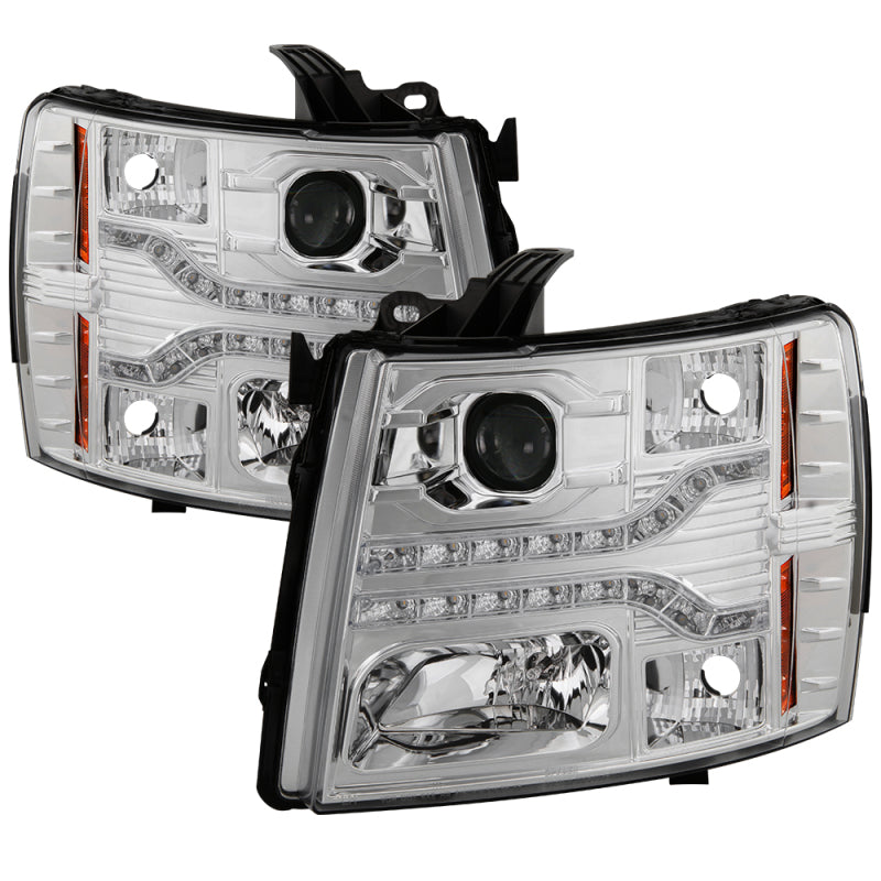 Spyder 5083586 fits Chevy 07-13 Silverado 1500 V2 Projector Headlights - LED DR