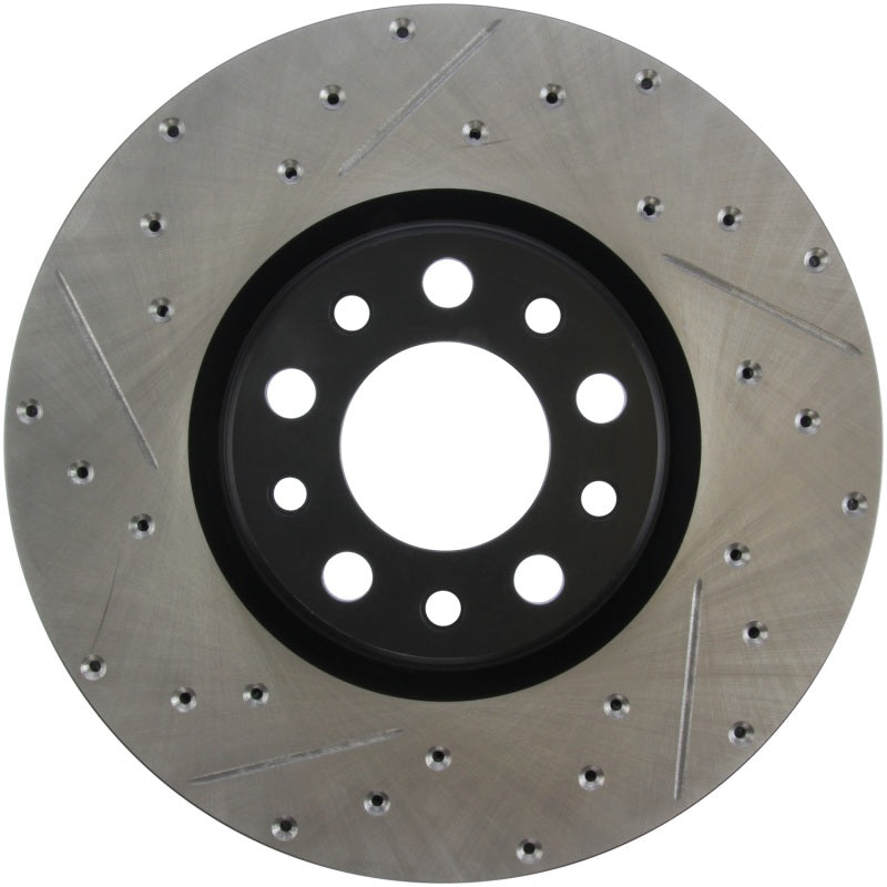 Stoptech 127.63080R 13+ Dodge Dart Performance Slotted & Drilled Front Right Rotor