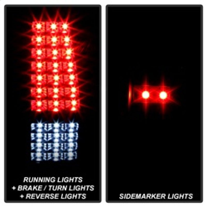 xTune 9037641 03-06 fits Chevrolet Silverado 1500 LED Tail Lights - Black Smoke